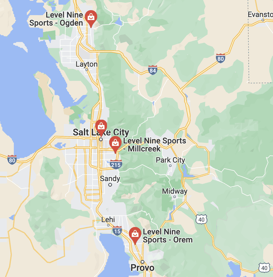4 Level Nine Sports Locations Utah