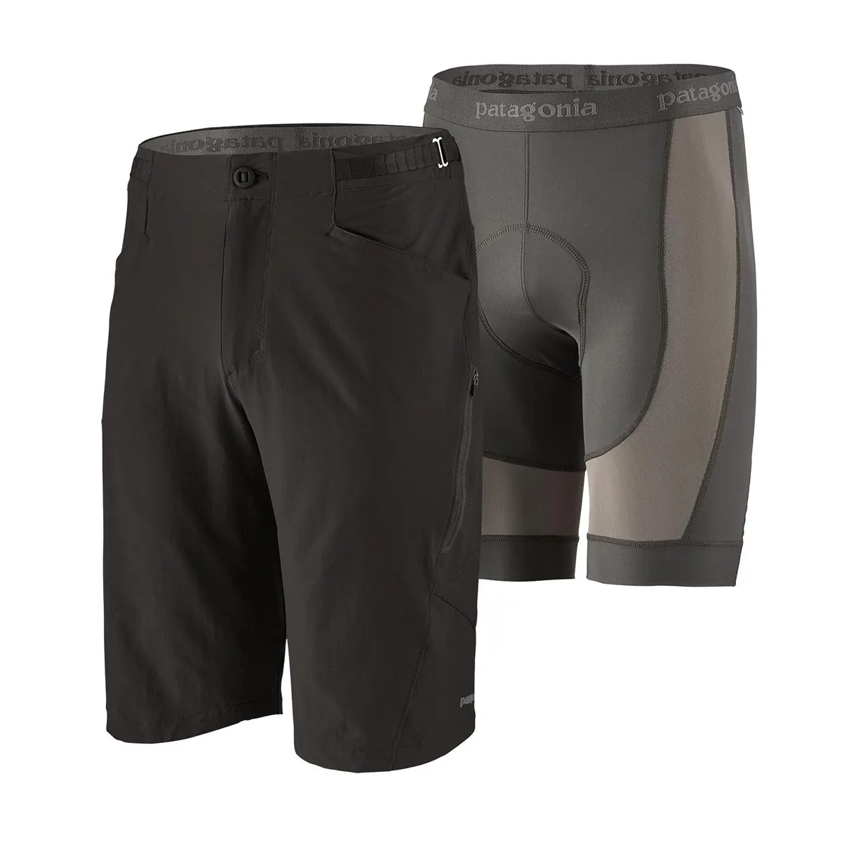 Patagonia black bike shorts