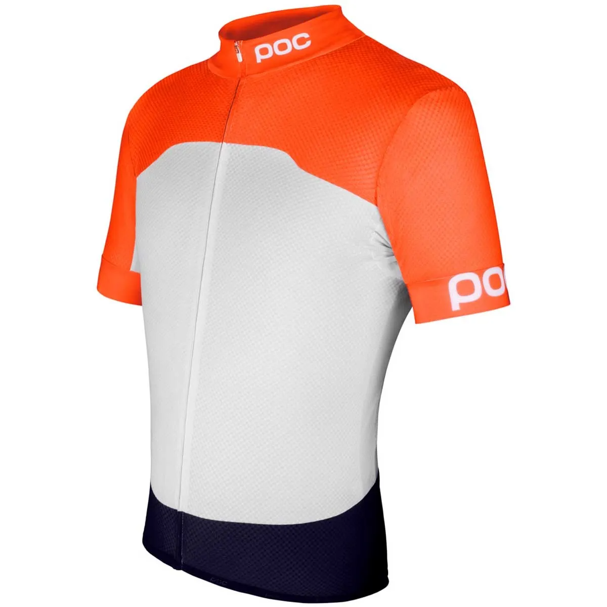 Poc red and white bike jersey