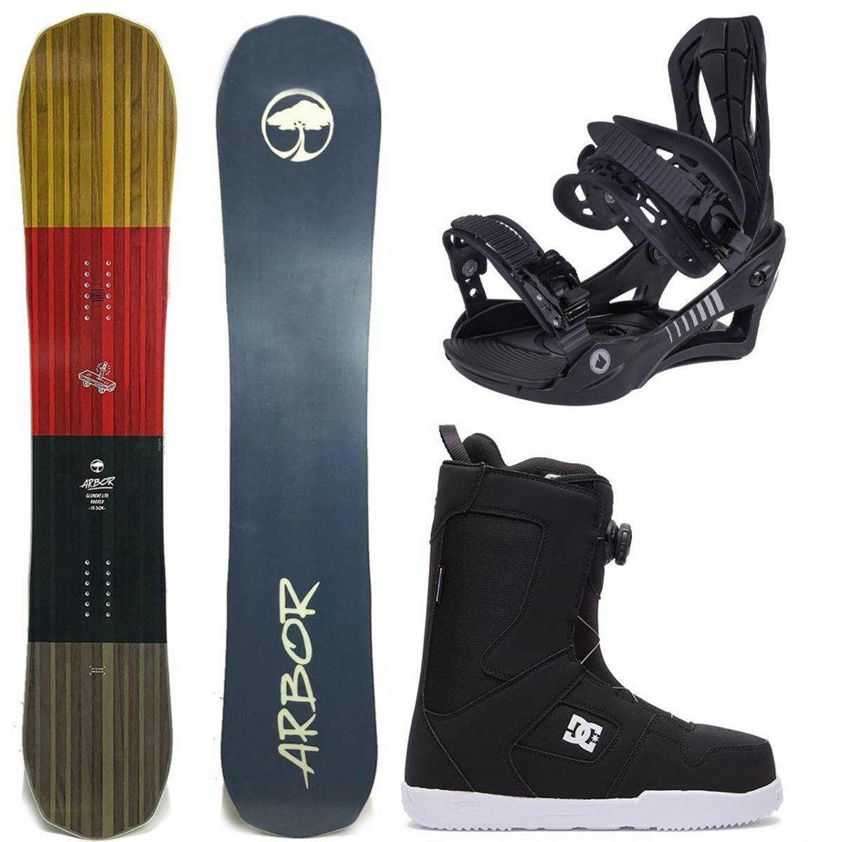Arbor snowboard package