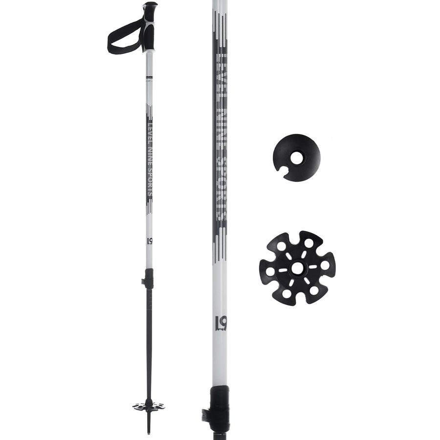 White L9 adjustable ski pole